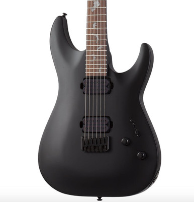 Schecter Damien 6 in Satin Black - Image 1