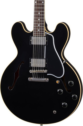Gibson Custom Shop Murphy Lab 1959 ES-335 Reissue Ultra Light Aged Electric Guitar in Ebony - Image 1