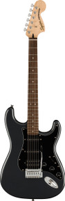 Squier Affinity Stratocaster HSS Pack in Charcoal Frost Metallic with Frontman 15G Amp - Image 3