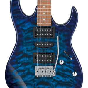 Ibanez GRX70QA in Transparent Blue Burst
