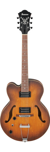 Ibanez Artcore AF Hollow Body HH Tobacco Flat Left Handed - Image 2
