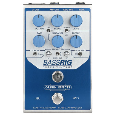 Origin Effects BassRIG Super Vintage Bass Overdrive & Preamp Pedal