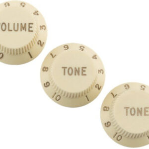 Fender Stratocaster Road Worn Knobs in Aged White