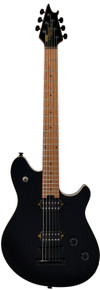 EVH Wolfgang Standard TOM Guitar In Gloss Black, Baked Maple Board - Image 3