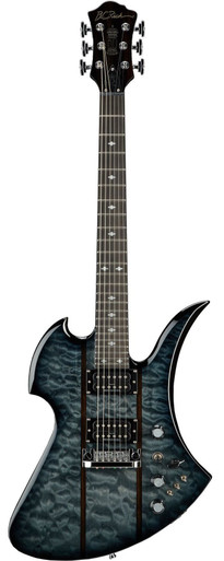 BC Rich Mockingbird Legacy STQ Hardtail - Black Burst - Image 2