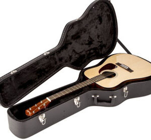 Fender Flat-Top Dreadnought Acoustic Guitar Case, Black
