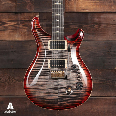 PRS Custom 24-08 10 Top in Charcoal Cherry Burst - Image 2