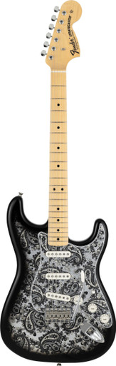 Fender Limited Edition Made in Japan Stratocaster in Black Paisley - Image 2