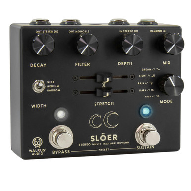 Walrus Audio Slöer Stereo Ambient Reverb Pedal in Black - Image 2