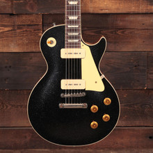Gibson Custom Shop '56 Les Paul Standard in Ebony Sparkle Top - Image 3