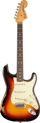 Fender Custom Shop Artist Collection Michael Landau 1968 Stratocaster in Bleached Three Colour Sunburst - Image 2