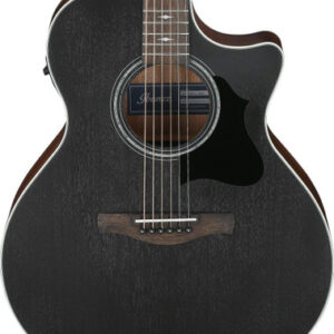 Ibanez AE140-WKH Acoustic Guitar with Cutaway in Weathered Black