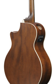 Ibanez AE140-WKH Acoustic Guitar with Cutaway in Weathered Black - Image 3