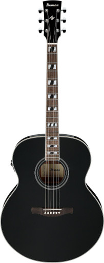 Ibanez AJ70M1E-BK Artwood Electro Acoustic Guitar in Black High Gloss - Image 2
