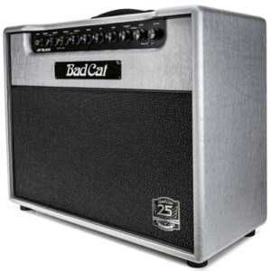 Bad Cat Jet Black 1x12 38W Combo in 25th Anniversary Silver Vinyl