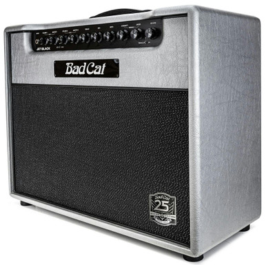 Bad Cat Jet Black 1x12 38W Combo in 25th Anniversary Silver Vinyl - Image 1