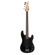 EastCoast PJ4 Bass Guitar Starter Pack in Black with 15W Amp & Accessories - Image 3