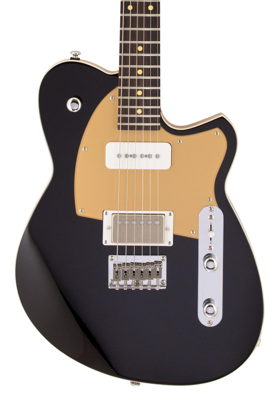 Reverend Charger H90 Electric Guitar in Midnight Black - Image 1