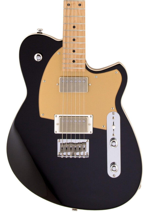 Reverend Charger HH Electric Guitar in Midnight Black - Image 1