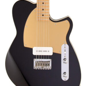 Reverend Charger JR Electric Guitar in Midnight Black