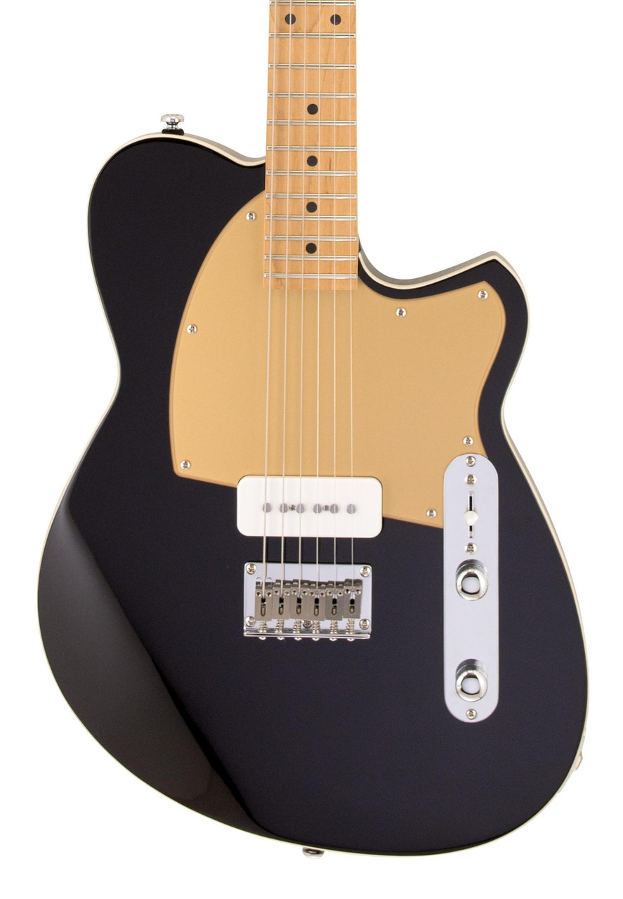 Reverend Charger JR Electric Guitar in Midnight Black - Image 1