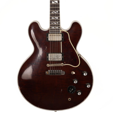 Gibson Custom Shop B.B. King Lucille Legacy Figured Semi-Hollow Electric Guitar in Dark Walnut, Heavy Aged - Image 2