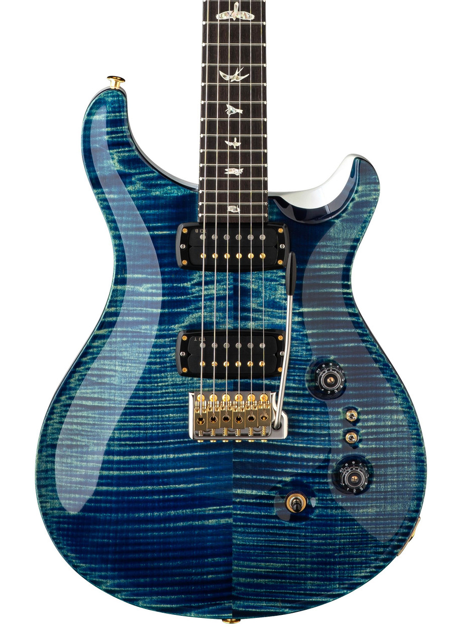 PRS Custom 24-08 10 Top Electric Guitar in River Blue Pearl - Image 1