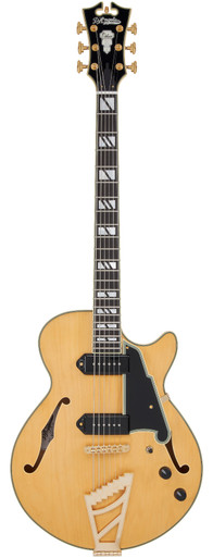 D'Angelico Deluxe SS Baritone in Satin Honey - Image 2