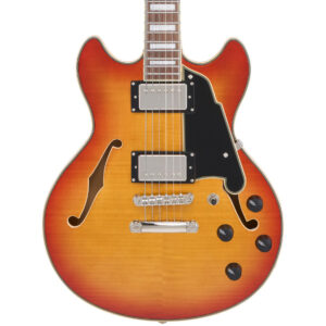 D’Angelico Premier Mini DC XT Semi-Hollow Electric Guitar in Honey Burst