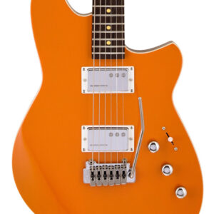 Reverend Descent Trem Baritone Electric Guitar in Baked Orange