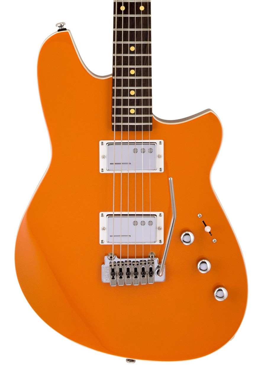 Reverend Descent Trem Baritone Electric Guitar in Baked Orange - Image 1