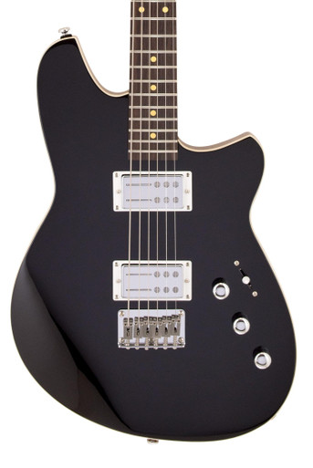 Reverend Descent Baritone Electric Guitar in Midnight Black - Image 2
