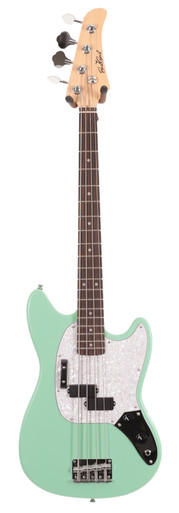 EastCoast MSB Bass Guitar Starter Pack in Seafoam Green with 15W Amp & Accessories - Image 2