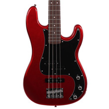 EastCoast PJ4 Bass Guitar Starter Pack in Candy Apple Red with 25W Amp & Accessories - Image 3