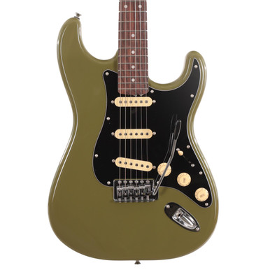 Eastcoast ST1 Electric Guitar In Drab Olive Green With Rosewood Fretboard