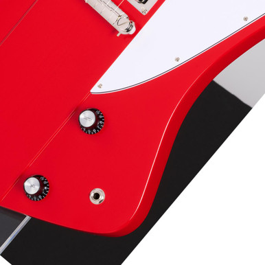 Epiphone Inspired by Gibson Custom 1963 Firebird I Reissue Electric Guitar in Cardinal Red - Image 2