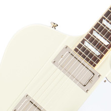 Epiphone Inspired by Gibson Custom 1963 Firebird V Reissue Electric Guitar with Maestro Vibrola in Polaris White - Image 3