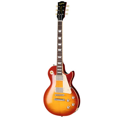 Epiphone Inspired by Gibson Custom 1960 Les Paul Standard Reissue Electric Guitar in Washed Cherry Burst - Image 2