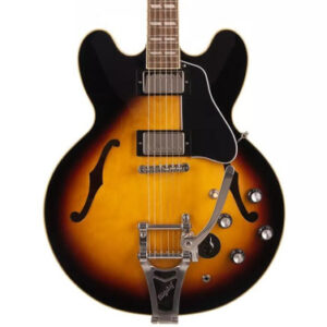 Epiphone Inspired by Gibson ES-345 Varitone Electric Guitar with Bigsby in Vintage Sunburst