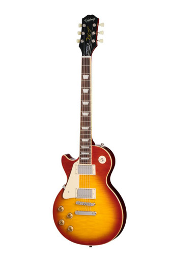 Epiphone Inspired by Gibson Les Paul Standard '50s Left Handed Electric Guitar in Washed Cherry Sunburst - Image 2