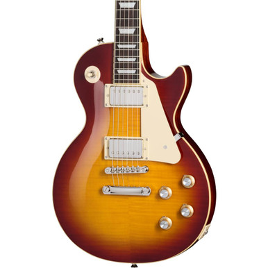 Epiphone Inspired by Gibson Les Paul Standard ‘60s Figured Electric Guitar in Iced Tea Burst - Image 2