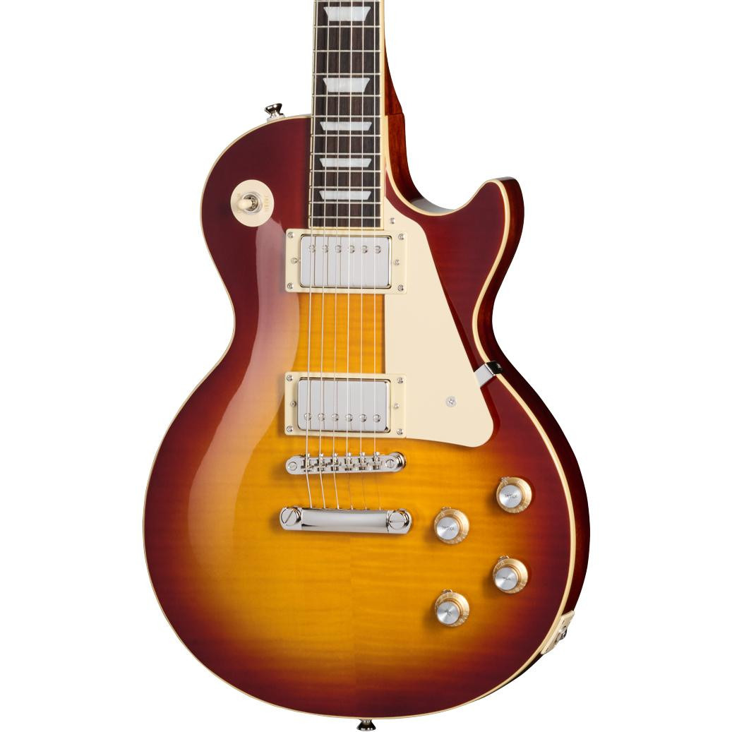 Epiphone Inspired by Gibson Les Paul Standard ‘60s Figured Electric Guitar in Iced Tea Burst
