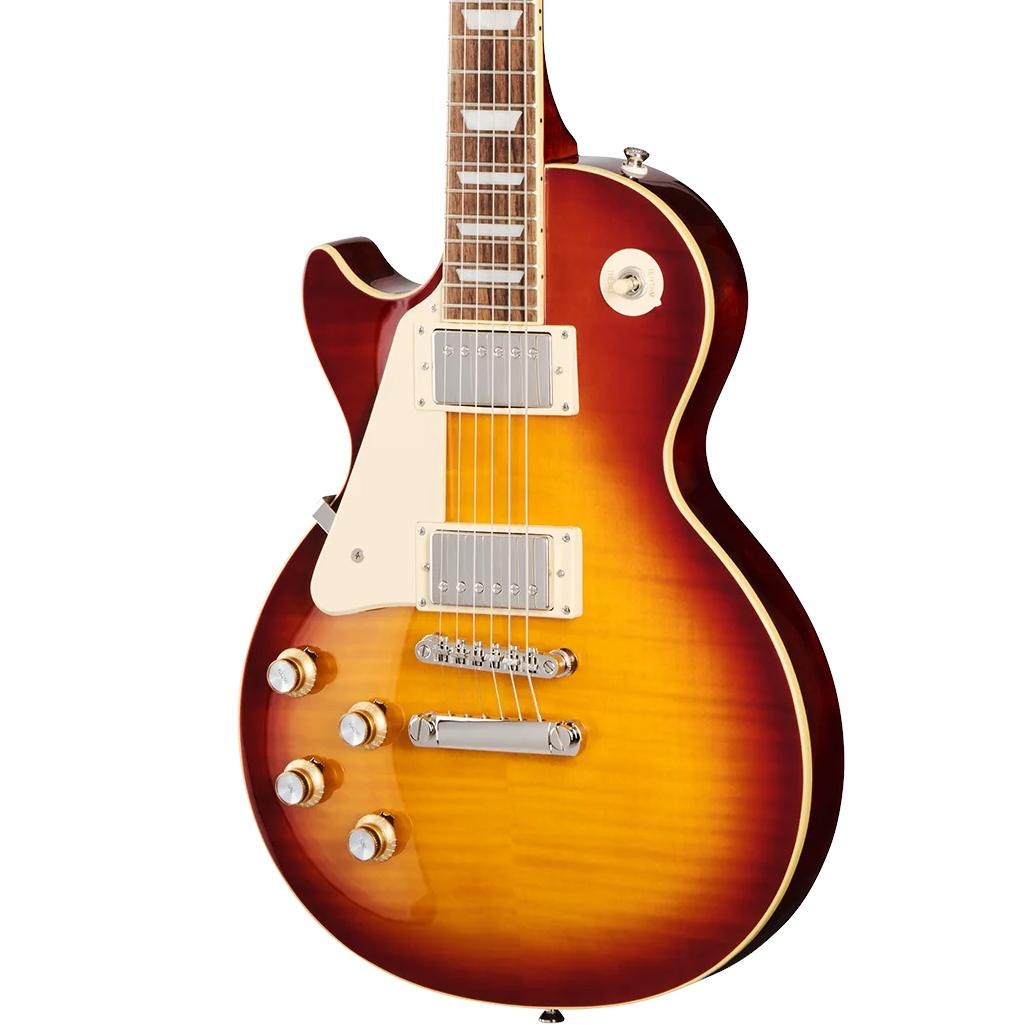Epiphone Inspired by Gibson Les Paul Standard ‘60s Figured Left Handed Electric Guitar in Iced Tea Burst