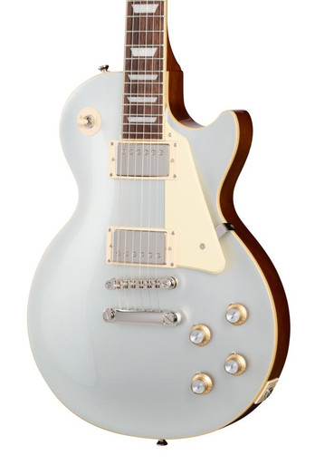 Epiphone Inspired by Gibson Les Paul Standard '60s Electric Guitar in Silver Mist - Image 1