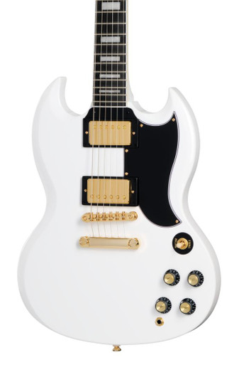 Epiphone Inspired by Gibson SG Custom Electric Guitar in Alpine White - Image 1