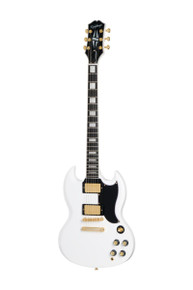 Epiphone Inspired by Gibson SG Custom Electric Guitar in Alpine White - Image 3