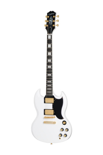 Epiphone Inspired by Gibson SG Custom Electric Guitar in Alpine White - Image 2