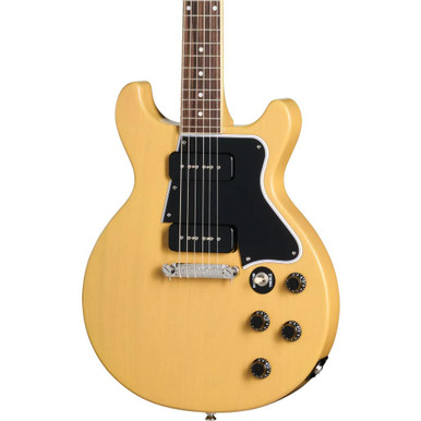 Epiphone Inspired by Gibson Les Paul Special Double Cut Electric Guitar in TV Yellow - Image 2
