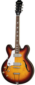 Epiphone Original Casino Hollowbody Left Handed Electric Guitar in Vintage Sunburst - Image 3
