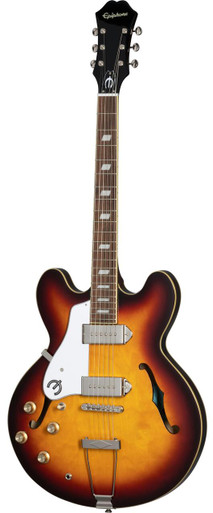 Epiphone Original Casino Hollowbody Left Handed Electric Guitar in Vintage Sunburst - Image 2